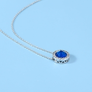 Picture of Shop Platinum Plated 16 Inch Pendant Necklace Best Price