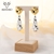 Picture of Designer Platinum Plated Dubai Dangle Earrings with No-Risk Return