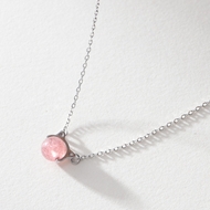 Picture of Sparkling Simple 925 Sterling Silver Pendant Necklace