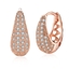 Show details for Copper or Brass Rose Gold Plated Big Hoop Earrings with Low MOQ