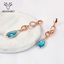 Show details for Inexpensive Rose Gold Plated Artificial Crystal Dangle Earrings from Reliable Manufacturer
