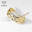 Show details for Designer Gold Plated Zinc Alloy Fashion Bangle with Easy Return