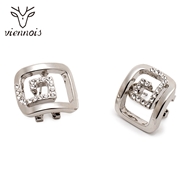 Picture of High Rated Platinum Plated Rhinestone Earrings