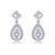 Picture of Beautiful Cubic Zirconia White Dangle Earrings