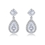 Show details for Beautiful Cubic Zirconia White Dangle Earrings
