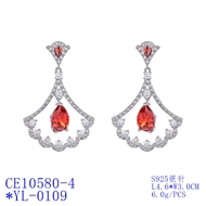 Picture of New Cubic Zirconia Luxury Dangle Earrings