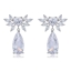 Show details for Pretty Cubic Zirconia White Dangle Earrings
