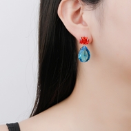 Picture of Distinctive Blue Luxury Dangle Earrings As a Gift