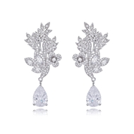 Picture of Low Cost Platinum Plated Casual Dangle Earrings with Full Guarantee