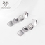 Show details for Hypoallergenic Platinum Plated Zinc Alloy Dangle Earrings with Easy Return