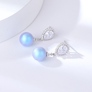Show details for Zinc Alloy Swarovski Element Pearl Dangle Earrings with Full Guarantee Show details for Zinc Alloy Swarovski Element Pearl Dangle Earrings with Full Guarantee