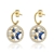 Picture of Fashion Cubic Zirconia Blue Dangle Earrings