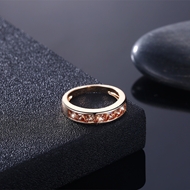 Picture of Good Cubic Zirconia Rose Gold Plated Fashion Ring