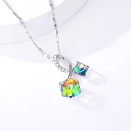 Show details for Zinc Alloy Platinum Plated Pendant Necklace in Flattering Style Show details for Zinc Alloy Platinum Plated Pendant Necklace in Flattering Style