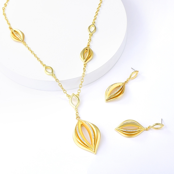 Picture of Most Popular Casual Gold Plated Necklace and Earring Set