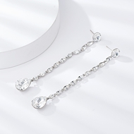 Show details for Great Value White Zinc Alloy Dangle Earrings from Reliable Manufacturer Show details for Great Value White Zinc Alloy Dangle Earrings from Reliable Manufacturer