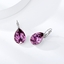 Show details for Best Swarovski Element Purple Small Hoop Earrings