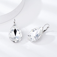 Show details for Most Popular Swarovski Element Platinum Plated Small Hoop Earrings Show details for Most Popular Swarovski Element Platinum Plated Small Hoop Earrings