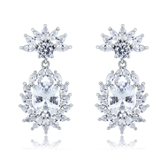 Picture of Fashionable Big Cubic Zirconia Dangle Earrings Online