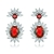 Picture of Great Cubic Zirconia Platinum Plated Dangle Earrings