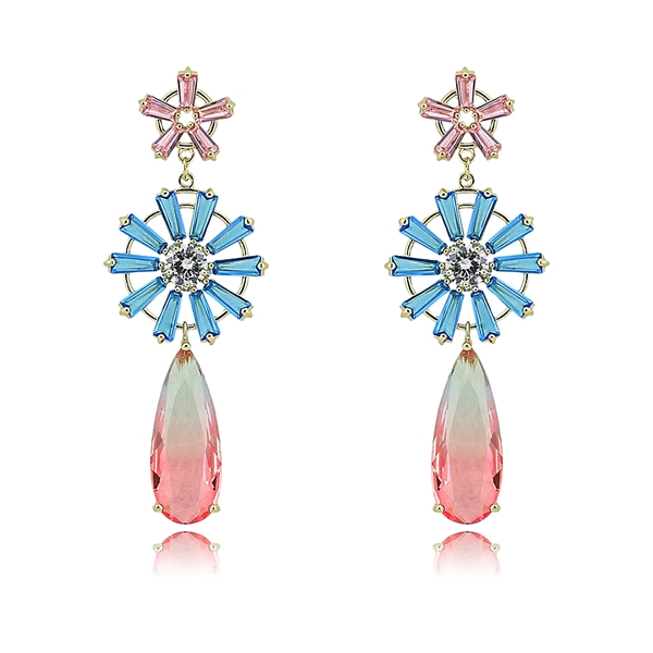 Picture of Popular Cubic Zirconia Luxury Dangle Earrings