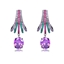 Show details for Copper or Brass Big Dangle Earrings in Flattering Style
