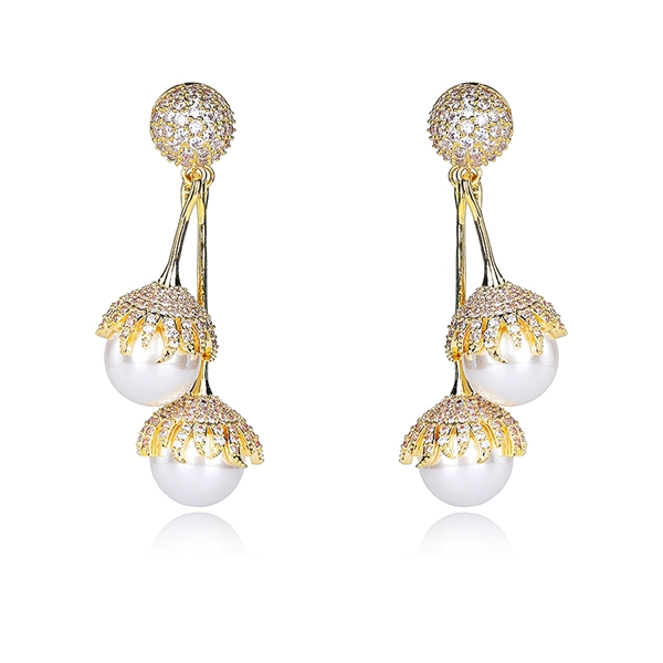 Picture of Sparkly Big White Dangle Earrings