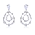 Picture of Unusual Big Cubic Zirconia Dangle Earrings