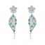 Show details for Copper or Brass Cubic Zirconia Dangle Earrings from Editor Picks