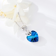 Show details for Low Price Platinum Plated Blue Pendant Necklace for Girlfriend Show details for Low Price Platinum Plated Blue Pendant Necklace for Girlfriend