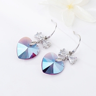 Show details for Good Swarovski Element Platinum Plated Dangle Earrings Show details for Good Swarovski Element Platinum Plated Dangle Earrings