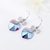 Picture of Good Swarovski Element Platinum Plated Dangle Earrings