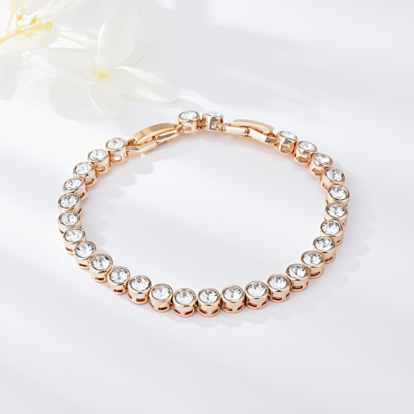 Picture of Nice Swarovski Element Zinc Alloy Fashion Bracelet