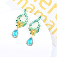 Picture of Designer Gold Plated Big Dangle Earrings with 3~7 Day Delivery