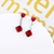 Picture of Unique Cubic Zirconia Red Dangle Earrings