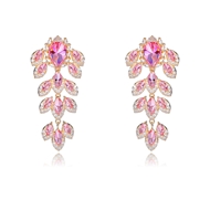 Picture of Low Price Gold Plated Cubic Zirconia Dangle Earrings from Trust-worthy Supplier