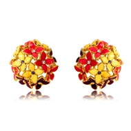 Picture of Sparkling And Fresh Colored Floral Colourful Stud