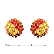 Picture of Sparkling And Fresh Colored Floral Colourful Stud