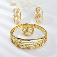 Picture of Amazing Big Dubai 3 Piece Jewelry Set Online Shopping