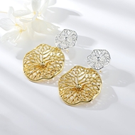 Picture of Impressive Zinc Alloy Big Dangle Earrings with Low MOQ