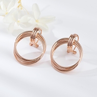 Picture of Fancy Dubai Rose Gold Plated Drop & Dangle Earrings