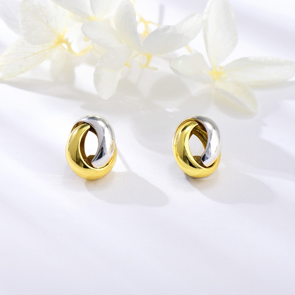 Picture of Low Cost Zinc Alloy Multi-tone Plated Stud Earrings with Low Cost