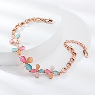 Picture of Famous Flower Zinc Alloy Fashion Bracelet