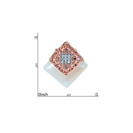 Picture of Noble Designed Rose Gold Plated Zinc-Alloy Stud