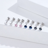 Picture of Delicate Platinum Plated Stud Earrings with 3~7 Day Delivery