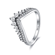 Picture of 925 Sterling Silver White Fashion Ring with Low MOQ