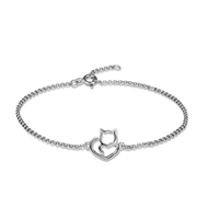 Picture of Great Small Platinum Plated Fashion Bracelet