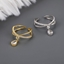 Show details for Irresistible White Gold Plated Adjustable Ring