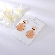 Picture of New Season Rose Gold Plated Big Dangle Earrings Factory Direct