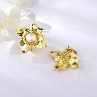 Picture of Attractive White Big Big Stud Earrings For Your Occasions